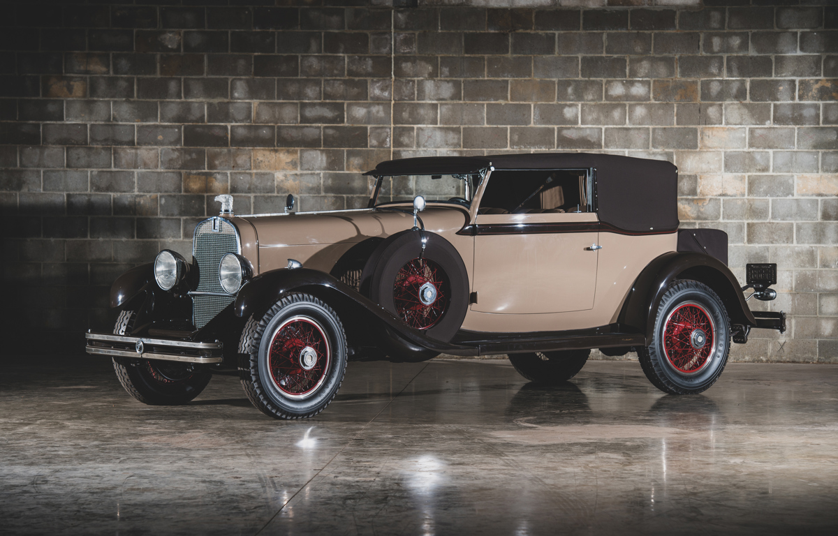 1930 Du Pont Model G Convertible Victoria by Waterhouse offered at RM Sotheby’s The Guyton Collection live auction 2019